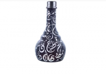 Aladin Istanbul vízipipa üveg - fekete-fehér